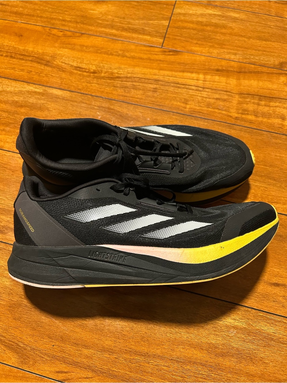 Adidas Black & Yellow Running Shoes - Lightweight Comfort